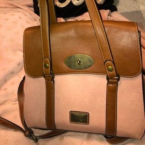 Nicole Miller Blush & Carmel Purse👜